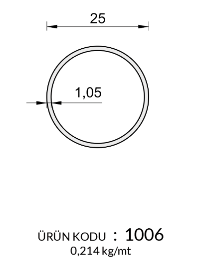 25LİK BORU (1.1mm)