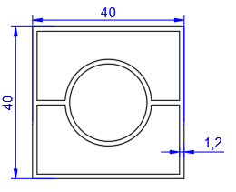 40X40 KORKULUK DİKME KANALSIZ